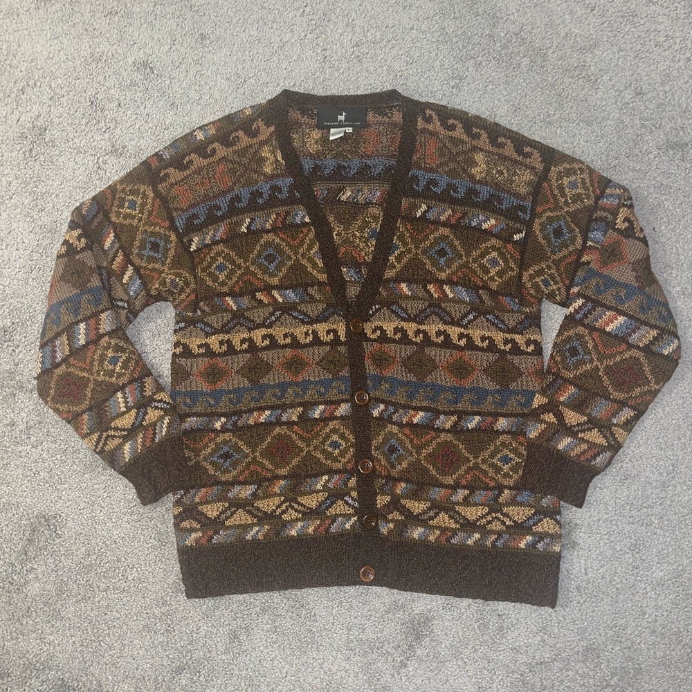 Peruvian Connection Patterned Cardigan - image 1